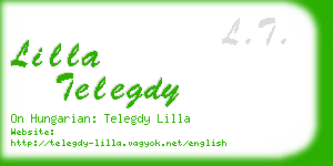 lilla telegdy business card